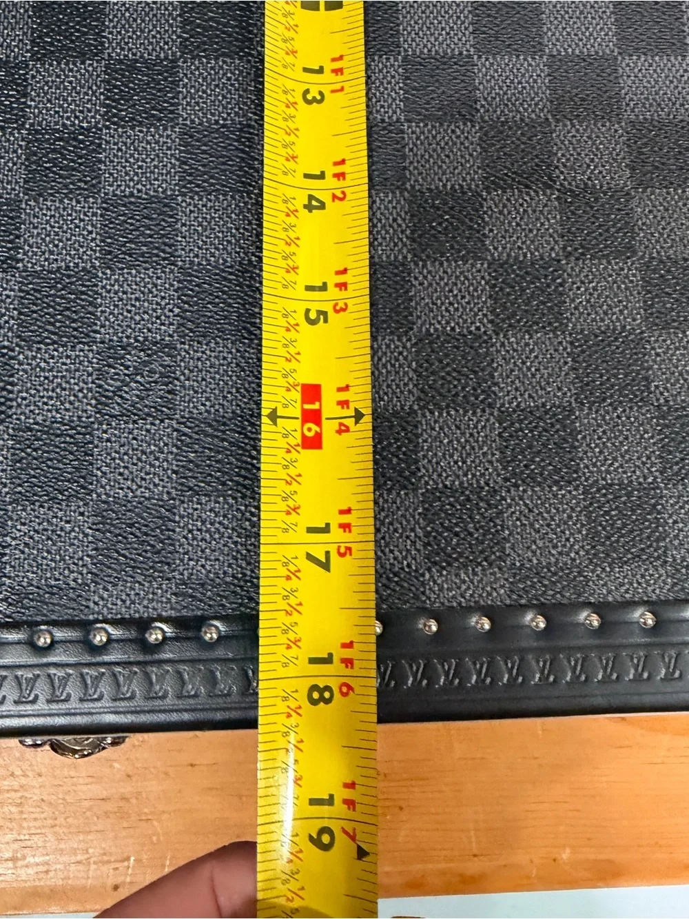 Louis Vuitton Alzer 70 Suitcase in the Damier Graphite canvas pattern